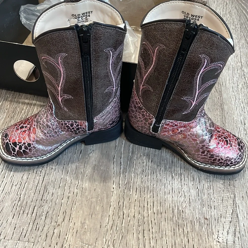 Old West Toddler Cowgirl Boots - Picture 2 of 11